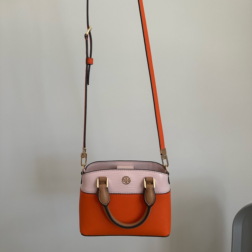 Tory Burch Robinson Color-Block mini bag